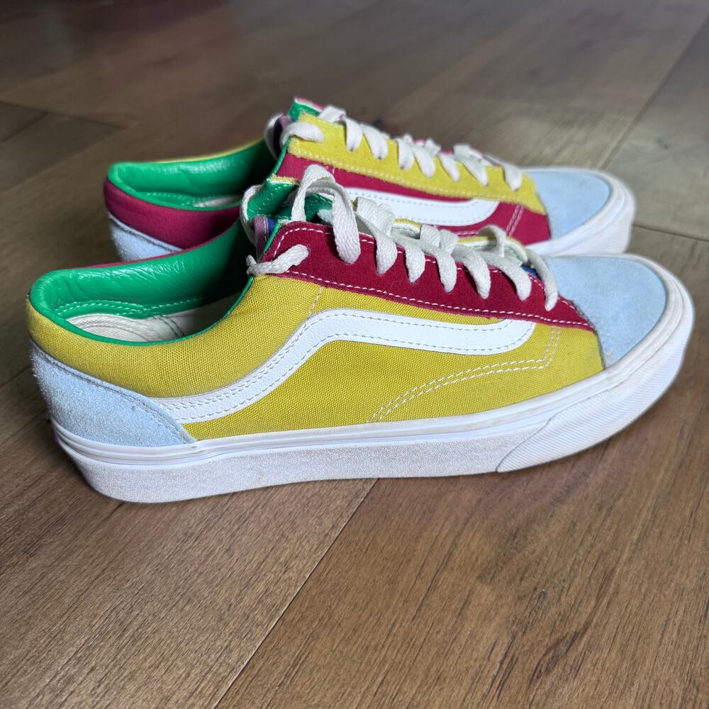Vans Style 36 Sunshine Colorblock Old Skool Shoes Men 7.5 / Women 9 Multicolor - Picture 2 of 8